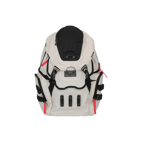 Oakley Backpack Mountaineering Bag Outdoor Bag Polyester 21L White Unisex