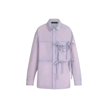 LOUIS VUITTON New Quarterly Products Of LV Shirts Men Light Purple