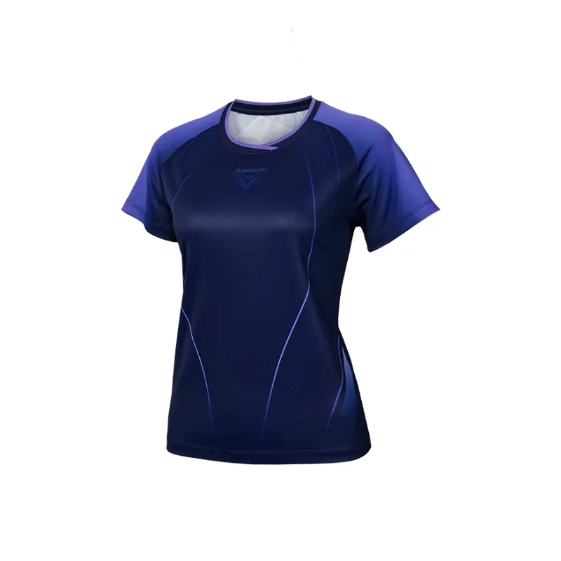 Kawasaki T Shirt Women's Dark Purple-1