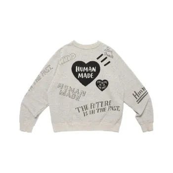 HUMAN MADE FW24 Autumn/Winter Collection Sweatshirts Unisex Gray