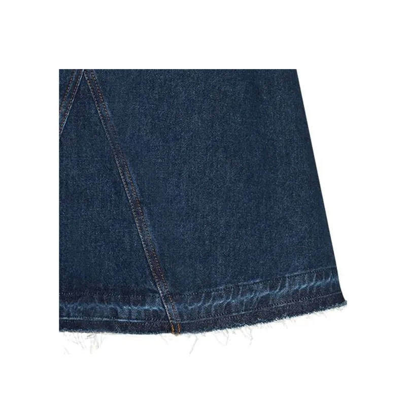 LOEWE Denim Long Skirts Women's Blue-4