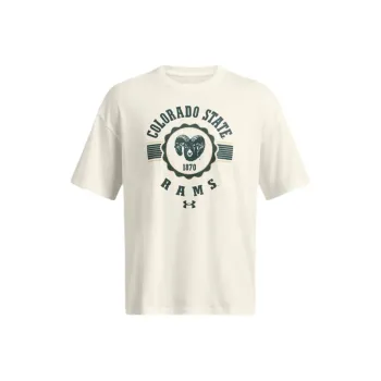 Under Armour CollegiateGameday Heavyweight Performance Cotton Oversized T-Shirt Men's White