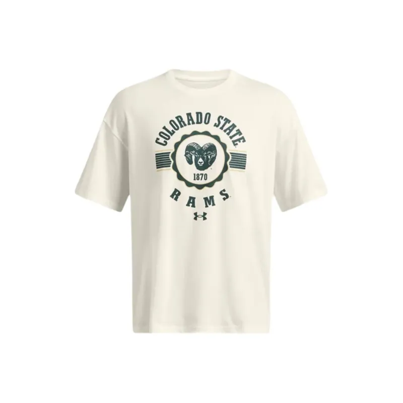 Under Armour CollegiateGameday Heavyweight Performance Cotton Oversized T-Shirt Men's White-0