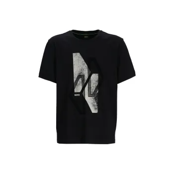 HUGO BOSS Graphic Printed Crewneck T Shirt