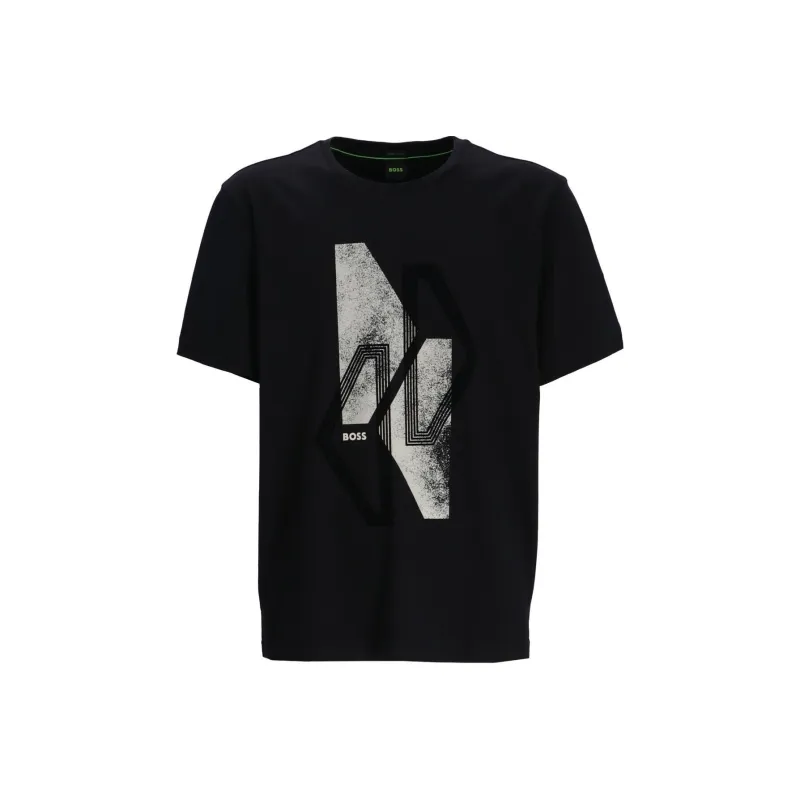 HUGO BOSS Graphic Printed Crewneck T Shirt-0
