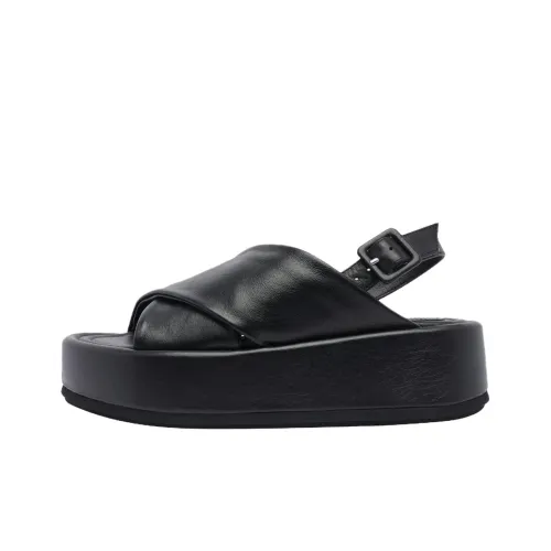 Paloma Barceló Basima One Strap Sandals 6cm Women's Black