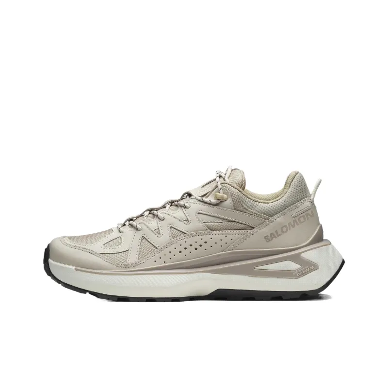 SALOMON ODYSSEY ELMT Anti Slip Wear Resistant Low Top Outdoor Shoes Unisex Tan-0