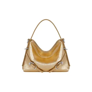 Givenchy Voyou Cow Leather Shoulder Bag, Crossbody Bag, Handbag Extra Mini Women's Gold