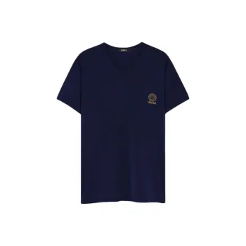 VERSACE Short Sleeved V Neck T Shirt