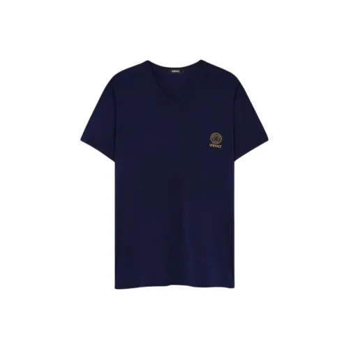 VERSACE Short Sleeved V Neck T Shirt