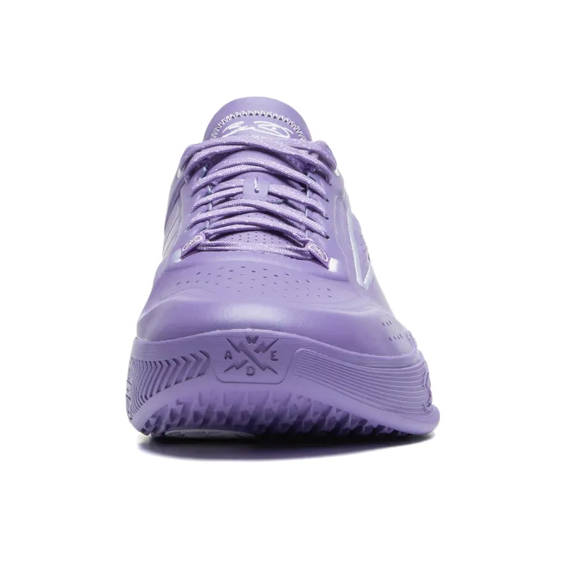 LiNing Abrasion Resistant Slip Resistant Low Top Basketball Shoes Men's Purple-4