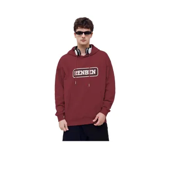 RENBEN Sweatshirts Unisex Burgundy
