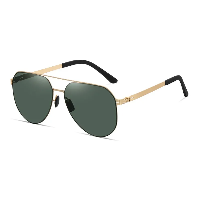 Yamaichi Maru Stainless Steel Round Sunglasses Unisex-5