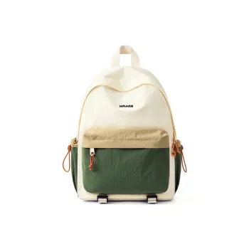 MR.ACE HOMME Fabric Backpack Unisex Breeze Blue/Chestnut Brown/Coconut Green/Beige Gray Purple