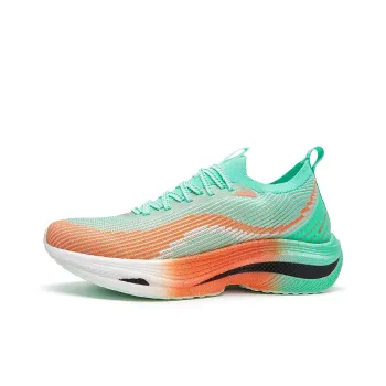 VOIT Coverage Lightweight Rebound Low Top Marathon Running Shoes Unisex Green Orange