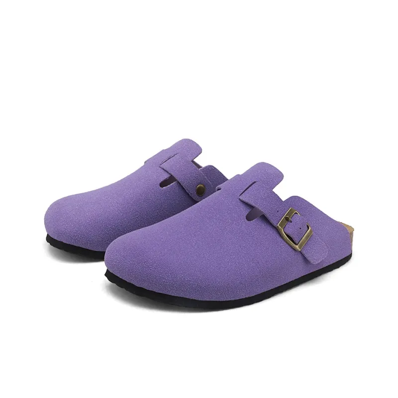Magelly Cork Sole Slip Resistant Abrasion Resistant Quiet Wrap toe Slippers Unisex-22