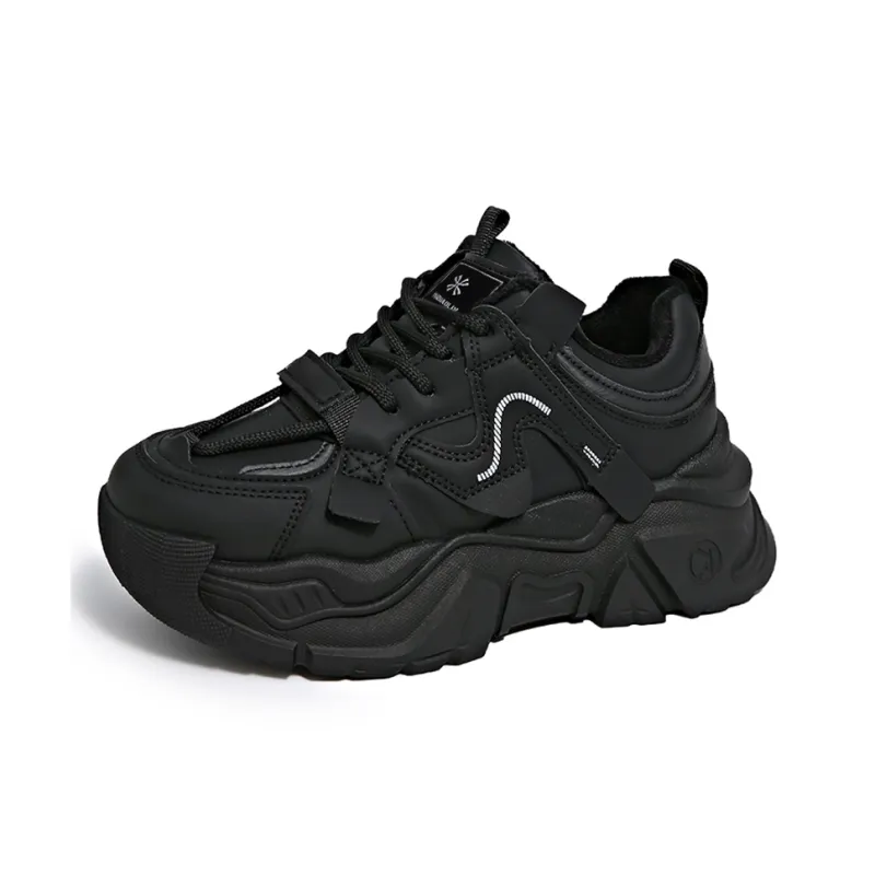 YUZHAOLIN Anti Slip And Wear Resistant Height Increasing Low Top Chunky Sneakers Women's-7