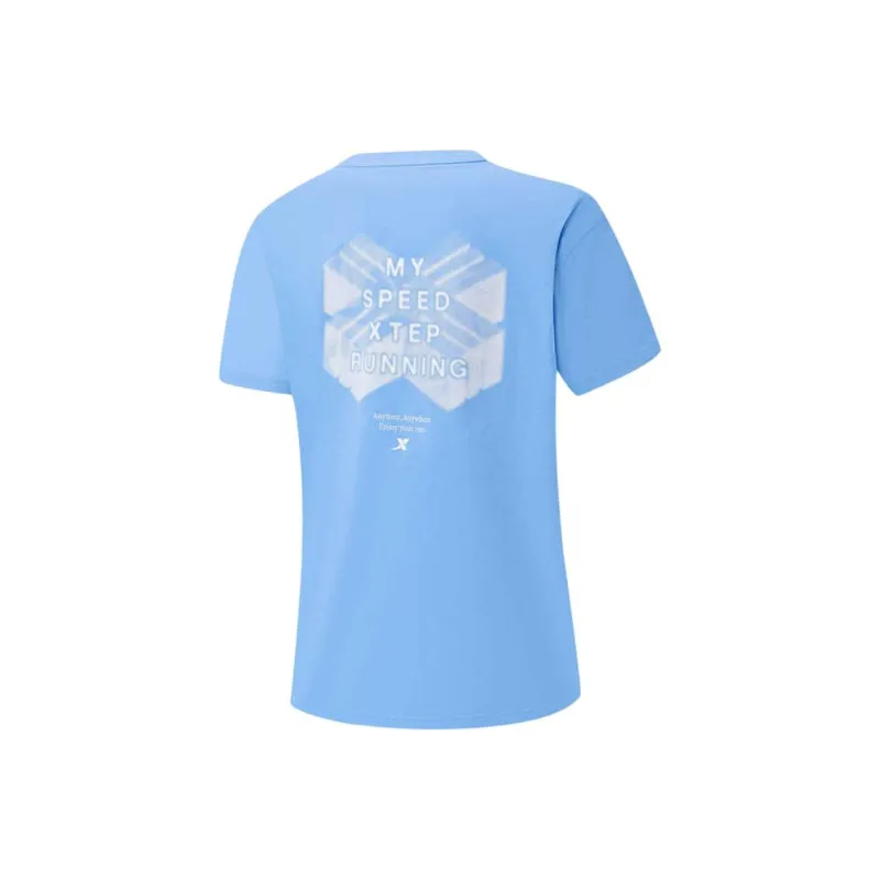 XTEP T Shirt Women's Pulse Blue-1