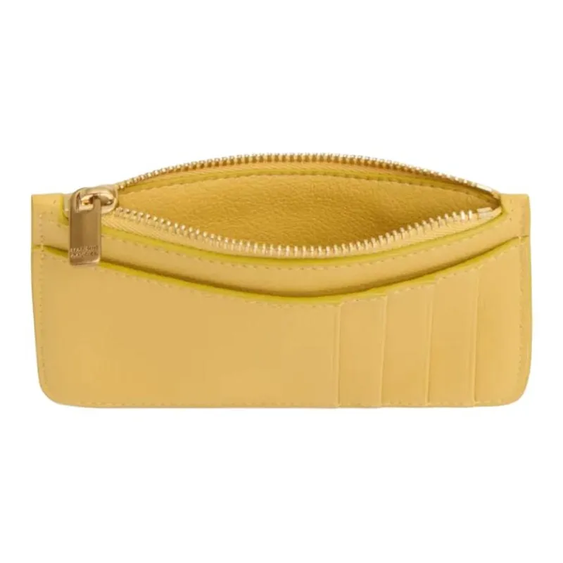 MANSUR GAVRIEL Calfskin Card Holder Women's Lemon Yellow-1