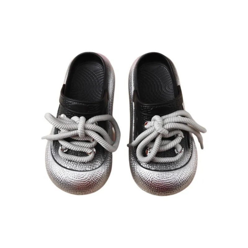 Yamada Hyakuju Slippers Black Silver, Khaki Gold-8