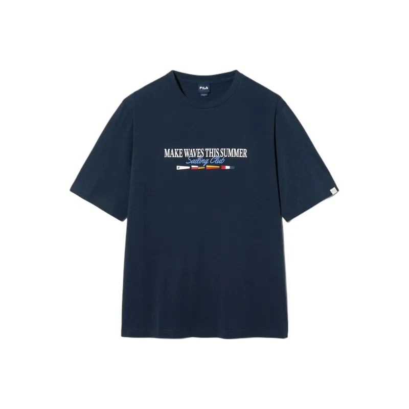 FILA T Shirts Unisex Blue-0