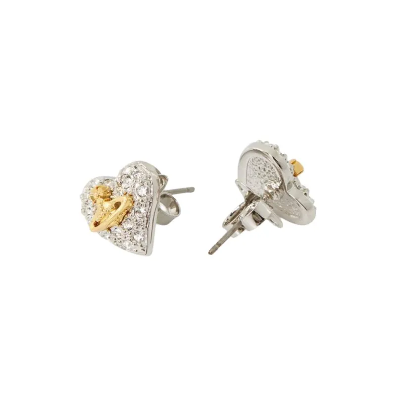 Vivienne Westwood Heart Shaped Earrings-1