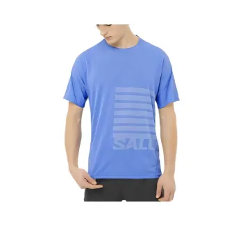 SALOMON SENSE AERO T Shirt Men's Ultramarine Blue/White