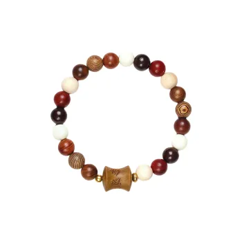 ZHUOJIN Redwood Bracelets Unisex