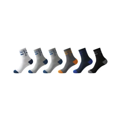 MIIOW Mid Calf Socks Mens 5 Pack Gift Box Set