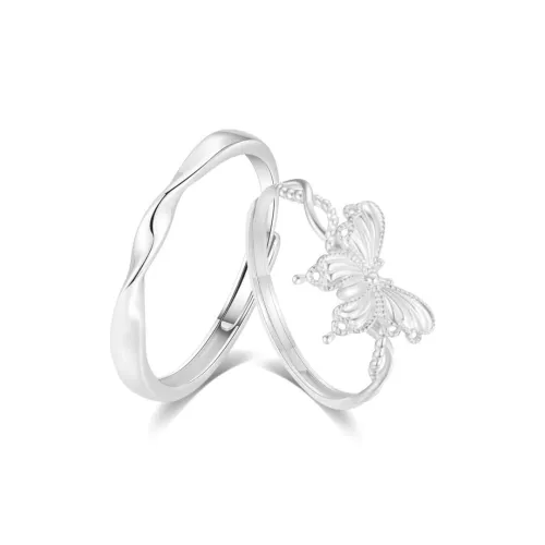 Love Hengxin 999 Fine Silver Rings Unisex
