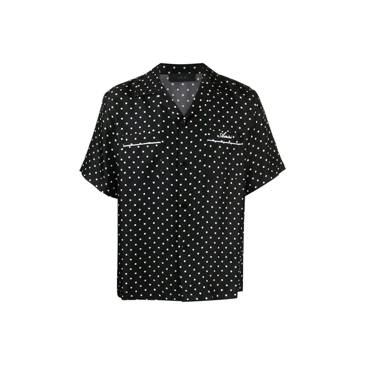 AMIRI Pajama Silk Polka Dot Shirt-0