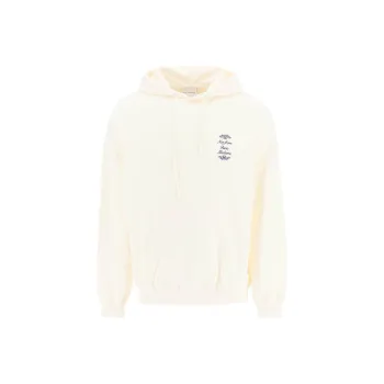DROLE DE MONSIEUR Slogan Printed Drawstring Hoodie