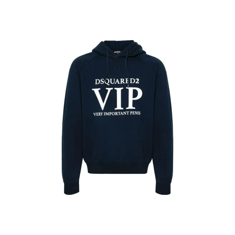 DSQUARED 2 Logo Printed Drawstring Hoodie-0