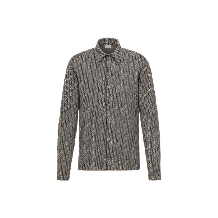 DIOR All Over Oblique Button Down Shirt-1