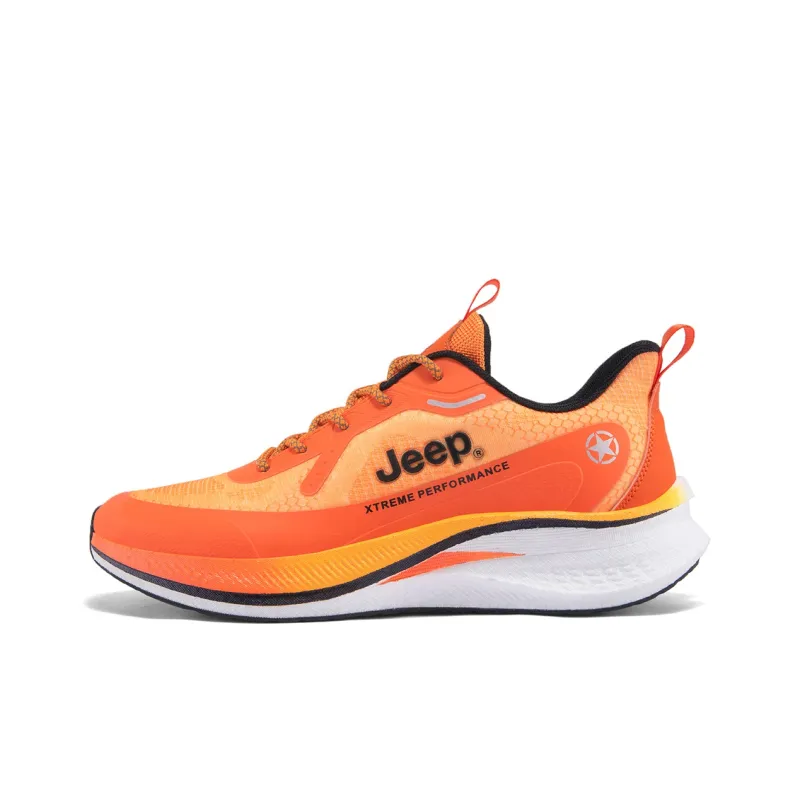 Jeep Wear-resistant And Lightweight Low-Top Running Shoes Men's Orange-0