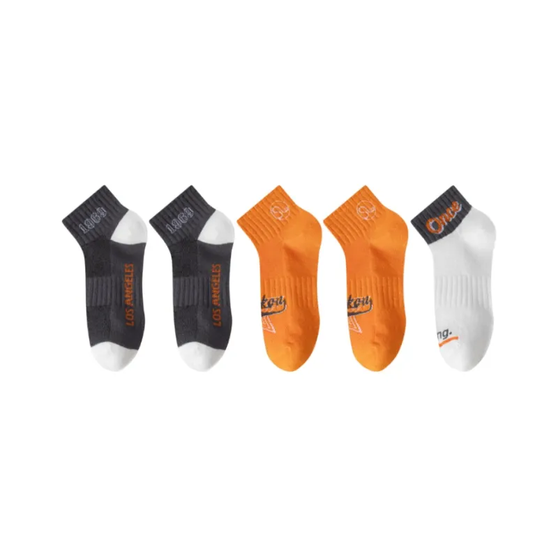FAIRWHALE Mid Calf Socks Unisex 5 Pack-10