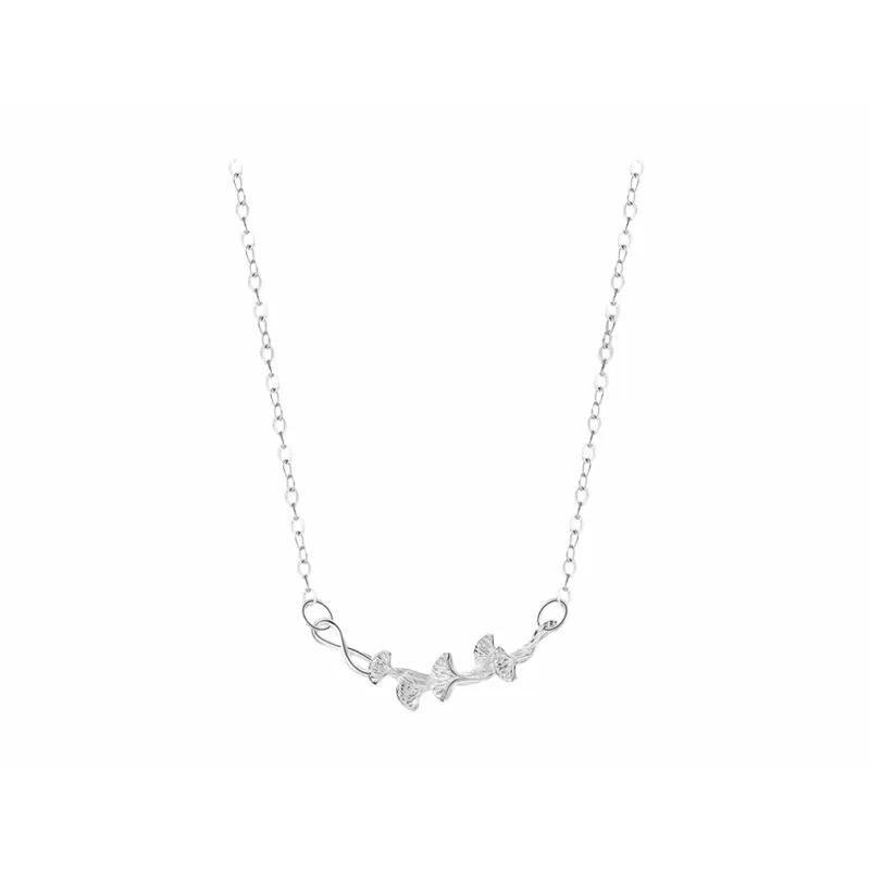 CHINA GOLD 999 Fine Silver Necklaces Women's-4