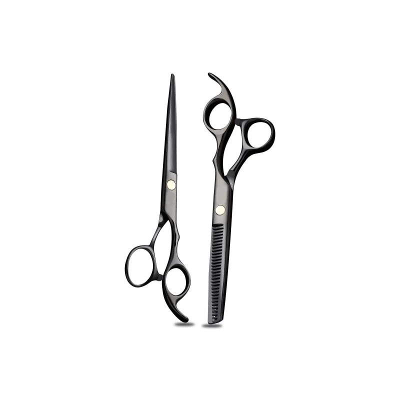 Oukaiman Xuanhuo Black Scissors Multicolor Blue Hairdressing Scissors Haircut Scissors Set Hairdressing-1
