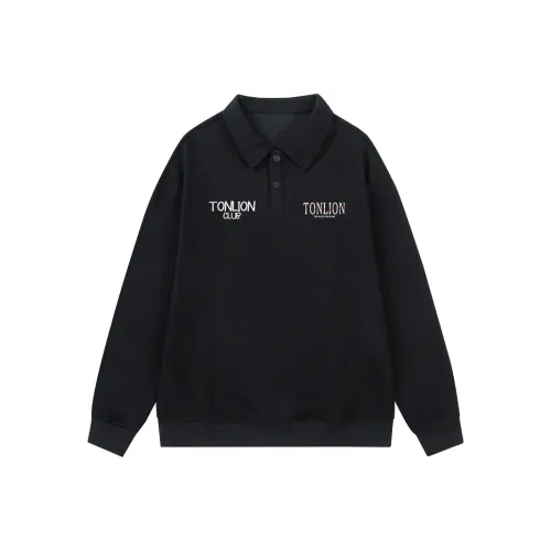 Tonlion Sweatshirt Unisex Black
