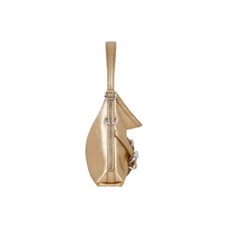 Givenchy Voyou Cow Leather Shoulder Bag, Crossbody Bag, Handbag Extra Mini Women's Gold-2