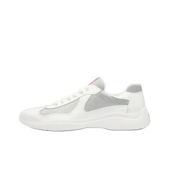 PRADA America's Cup Low Top Casual Shoes Men's White