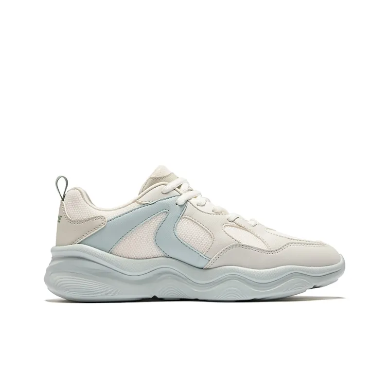 Erke Abrasion Resistant Breathable Low Top Casual Shoes Men's Microcrystal White Wild Gray-1