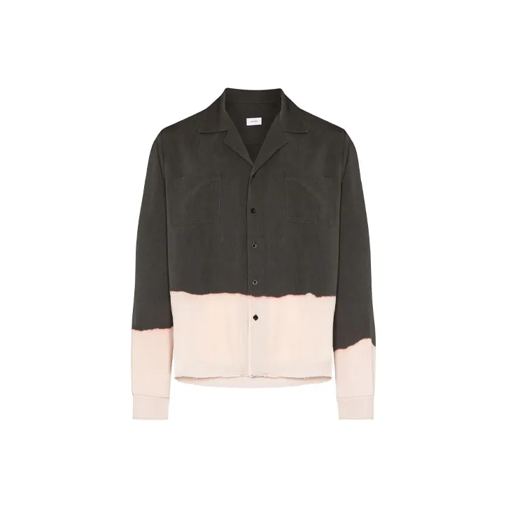 RHUDE Acid Wash Long Sleeve Button Down-0