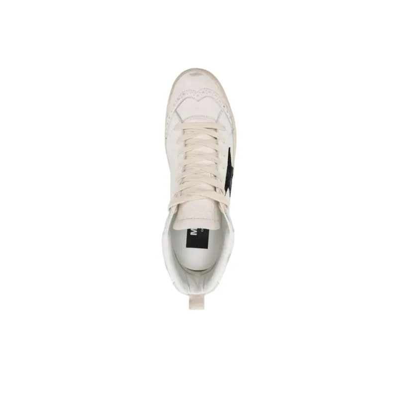 Golden Goose Mid Star Low Top Skateboard Shoes Women's White-4