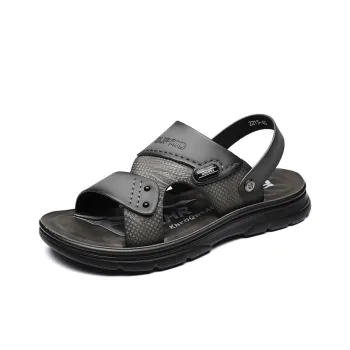 GIHO Beach Sandals Men Brown/Gray
