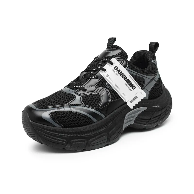 Hong Kong Meng Slip Resistant, Breathable, Height Increasing Low Top Chunky Sneakers Men's-18