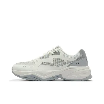 361° Sailing Series Breathable And Wear resistant Low Top Chunky Sneakers Men's White Gray