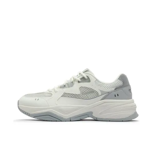 361° Sailing Series Breathable And Wear resistant Low Top Chunky Sneakers Men's White Gray