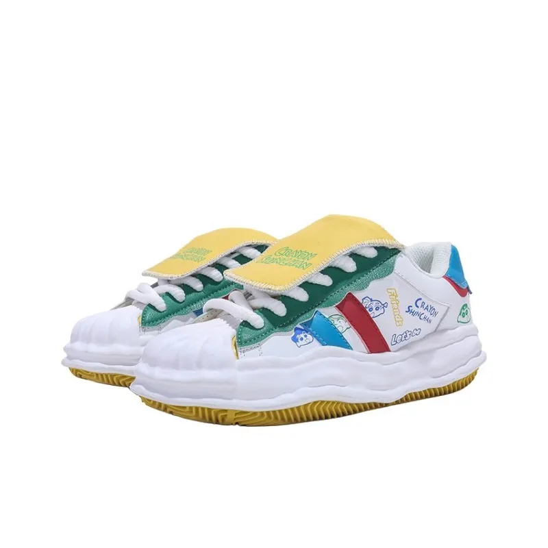 SHINCHAN x Jifffly Coverage Slip Resistant And Abrasion Resistant Low Top Skateboard Shoes Women's-9