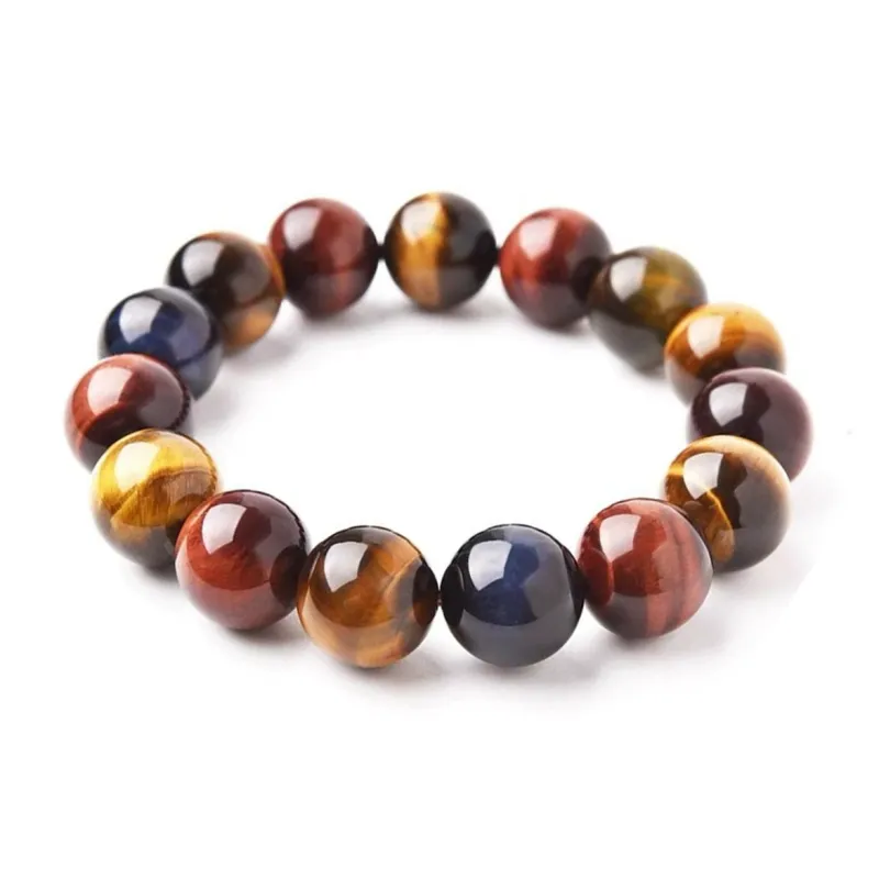 Welcome To The Treasure Natural Tiger's Eye Stone Bracelets Unisex-0